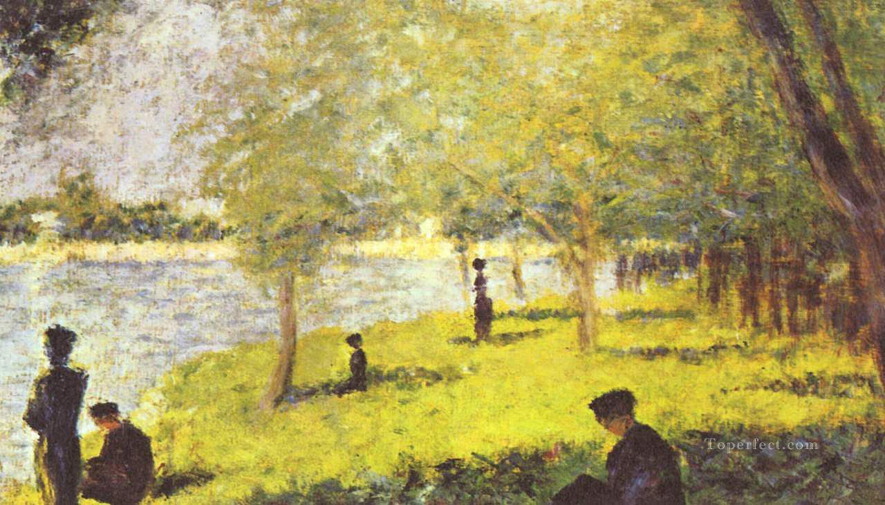study with figures study for la grande jatte 1885 Oil Paintings